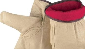 Keystone Thumb, Red Fleece Lined Leather Gloves